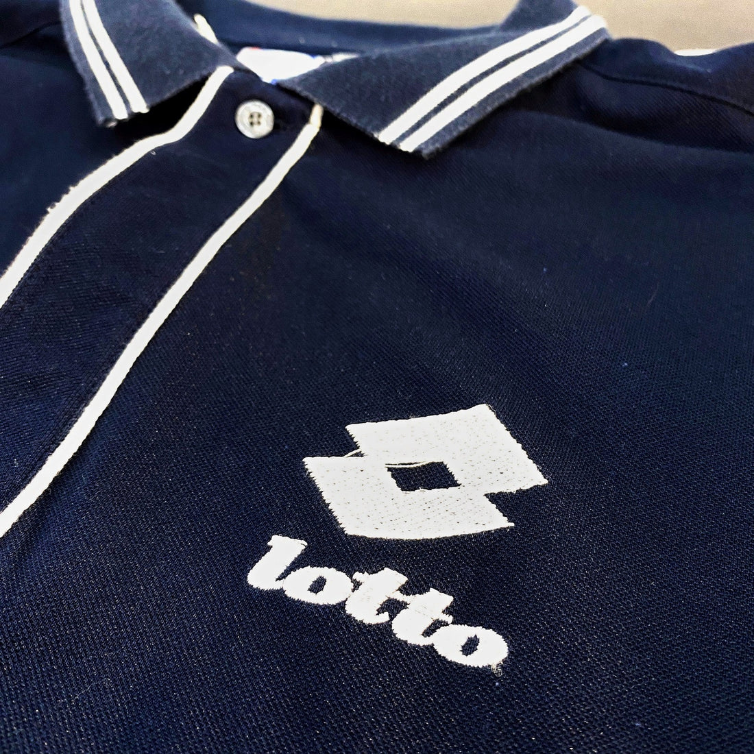 Polo Lotto Vintage "Tennis Italiano" Azul Marino