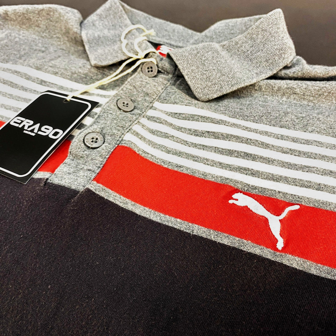 Polo PUMA "Sport Lifestyle" Gris Color-Block