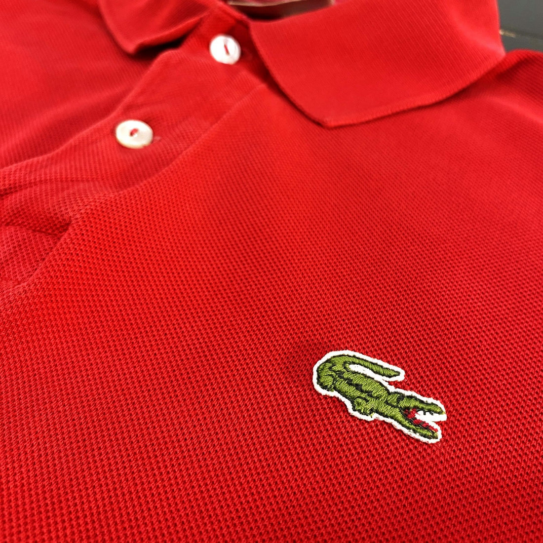 Polo Lacoste Vintage "Made in France" Rojo