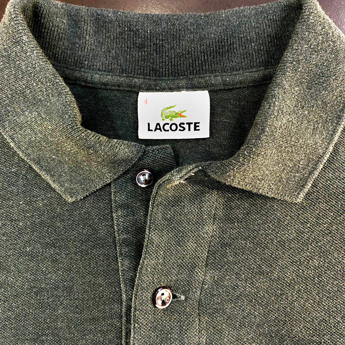 Polo Lacoste Verde Oscuro Clásico