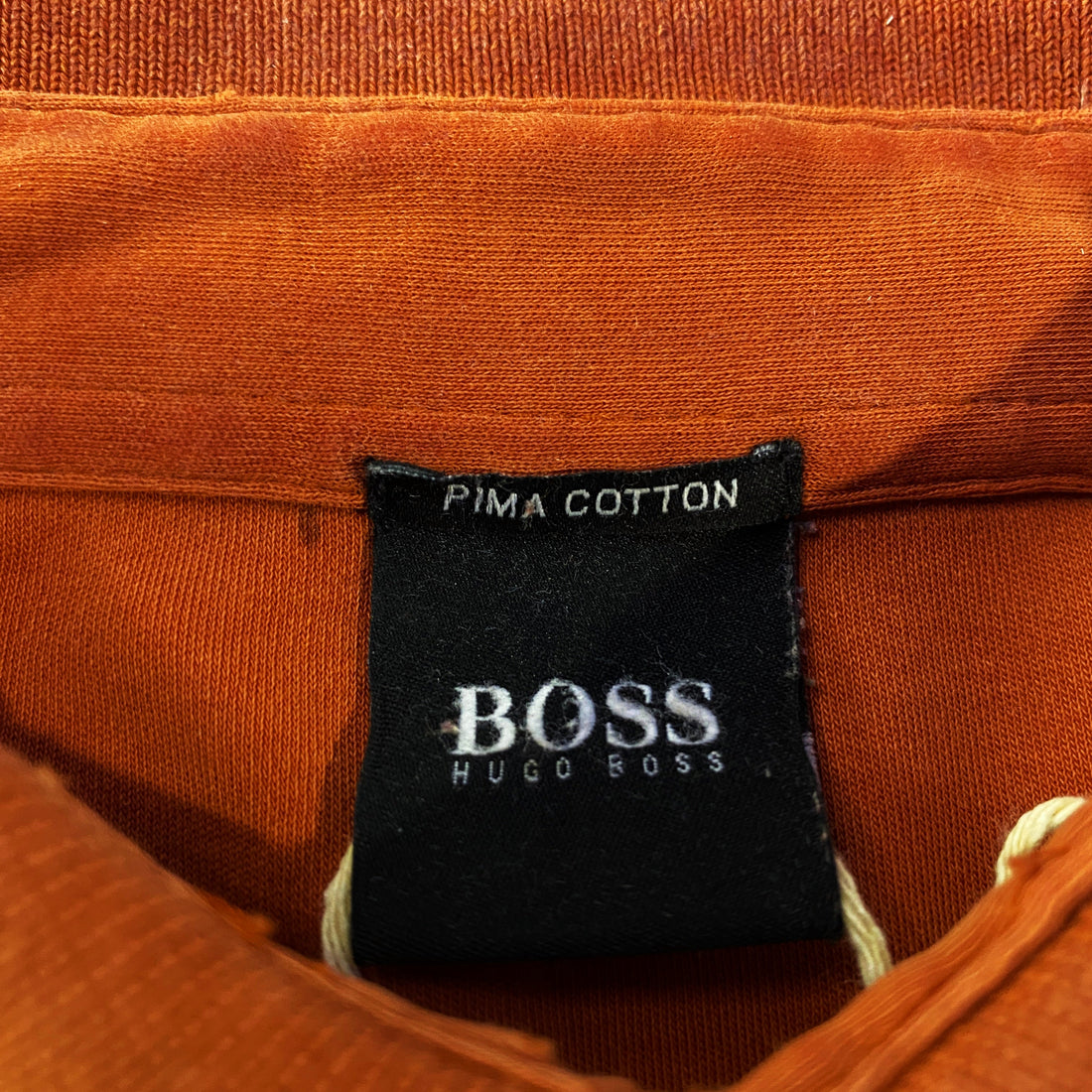 Polo Manga Larga Hugo Boss Pima Cotton Marrón