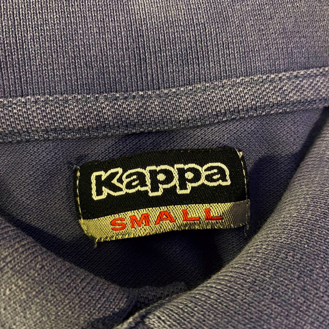 Polo Manga Larga Kappa Logo Omini Azul Marino