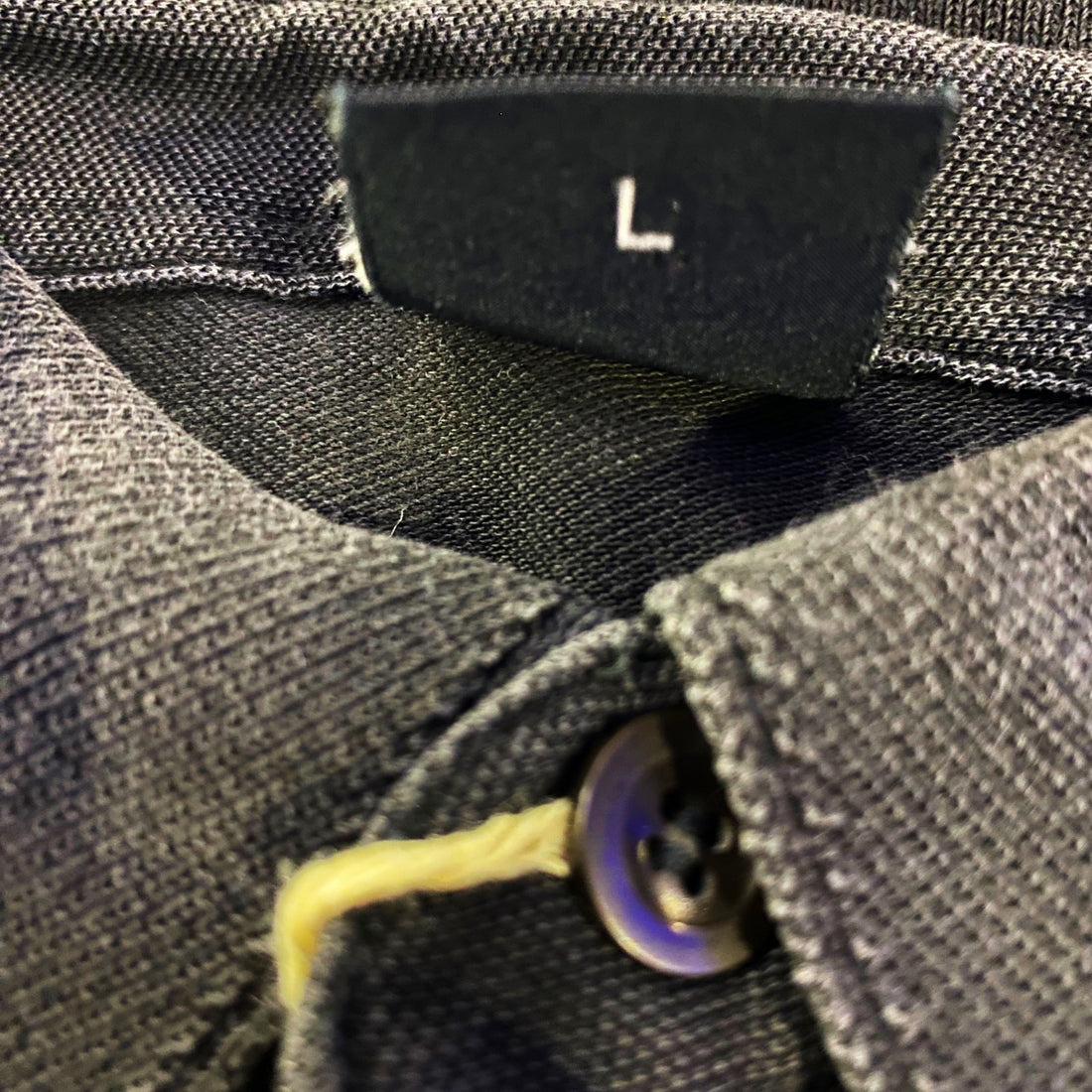 Polo Manga Larga Hugo Boss Piqué Logo BOSS Negro