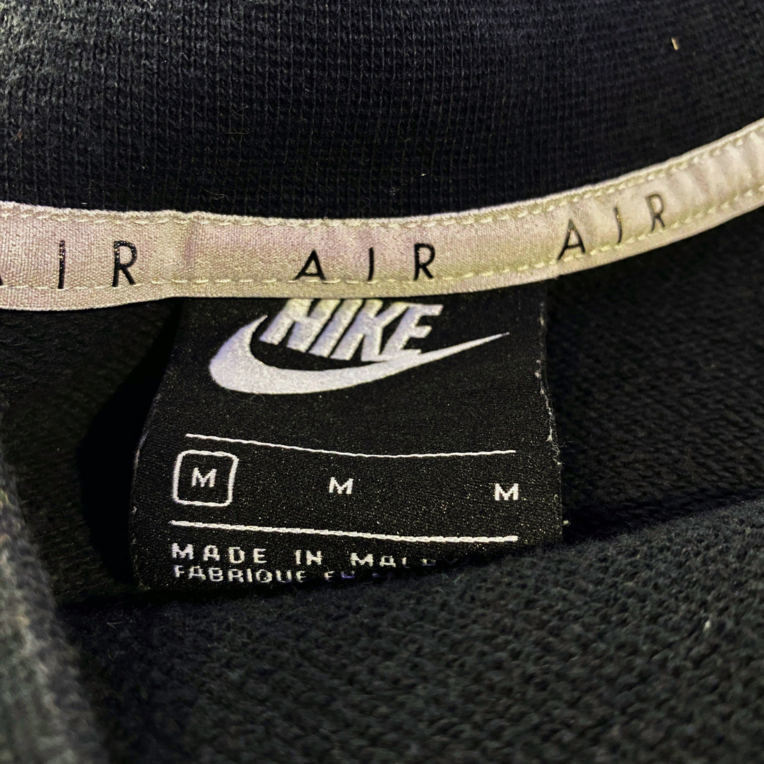 Sudadera Nike Air Gráfico Cuello Ancho Negra