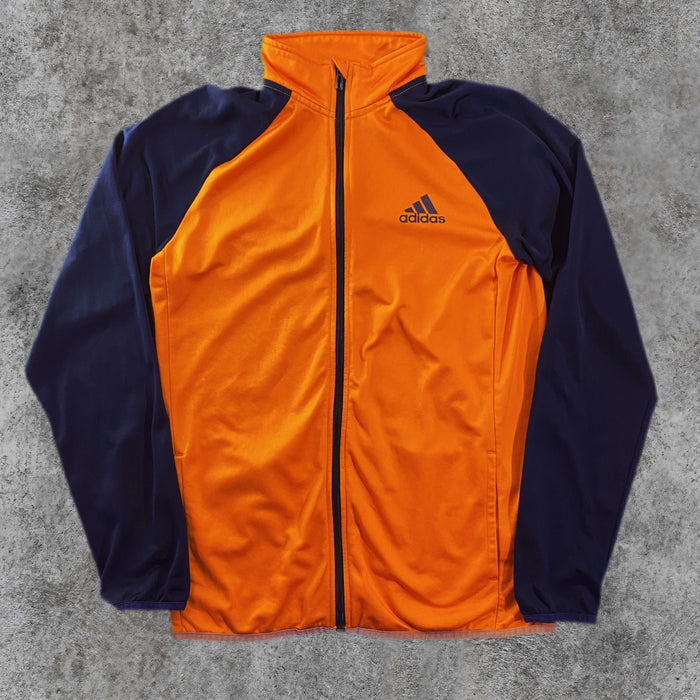 Chaqueta Chándal adidas Bicolor Naranja y Azul Marino