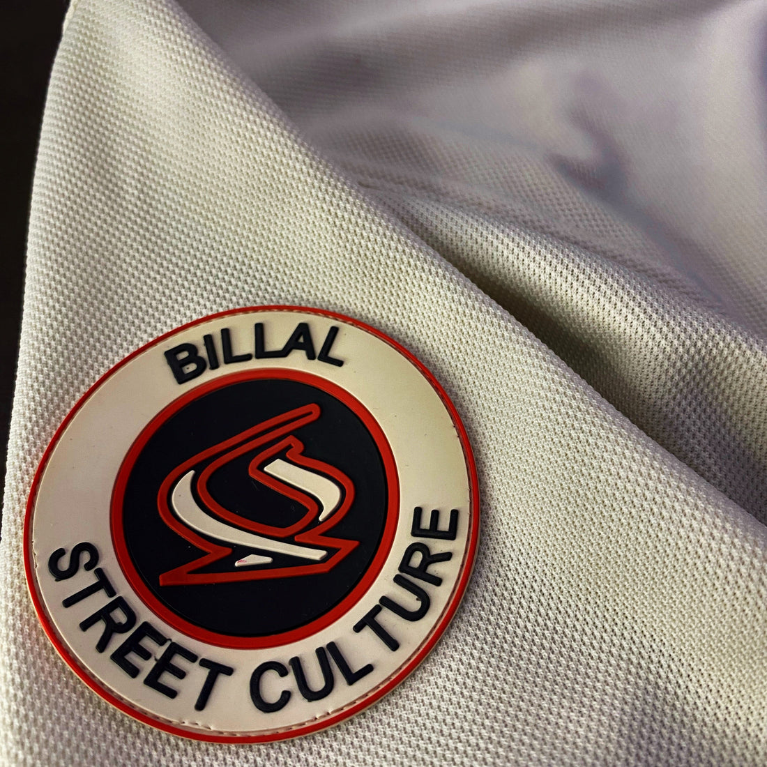 Camisa Béisbol Billal Wear Botones Logo Bordado Blanca