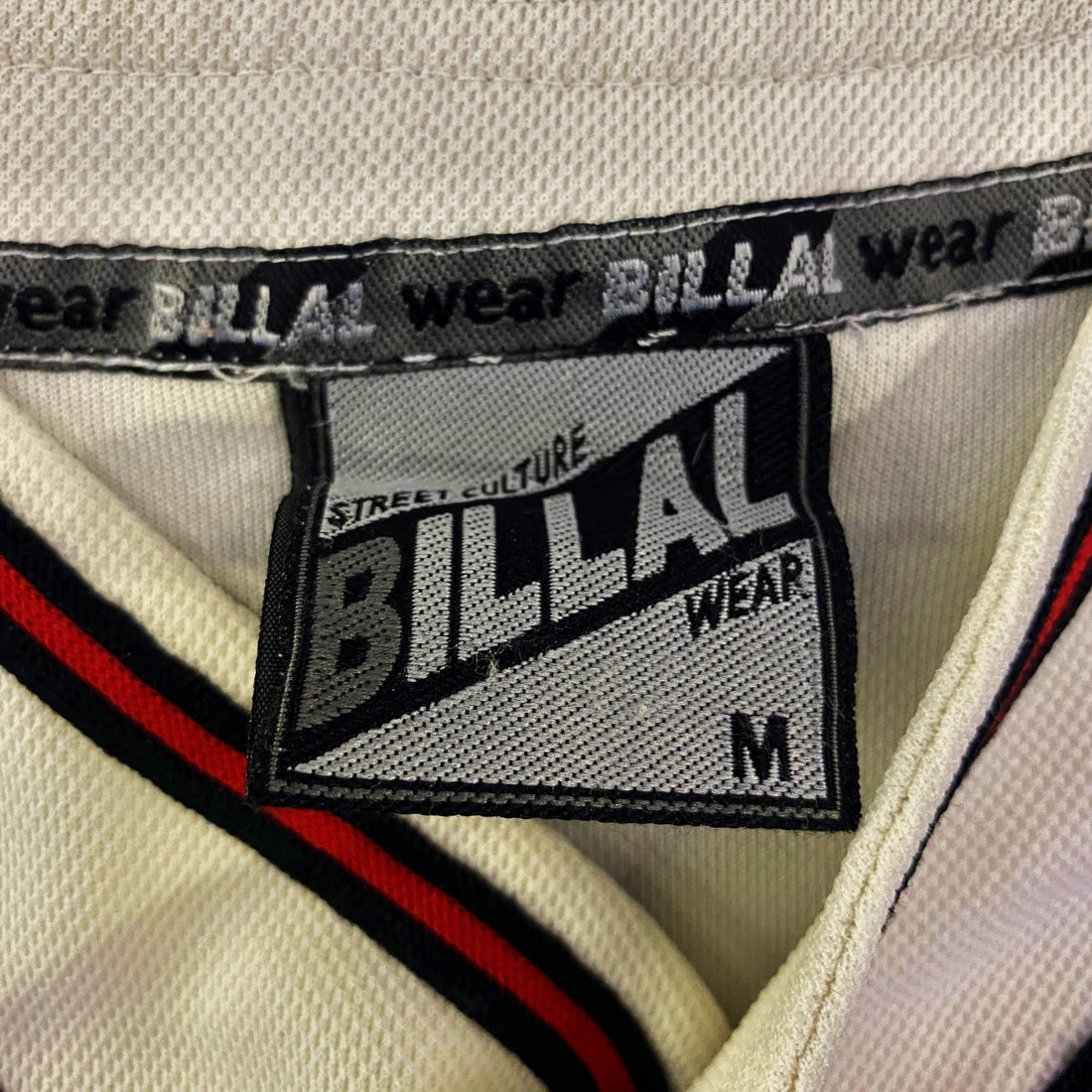 Camisa Béisbol Billal Wear Botones Logo Bordado Blanca