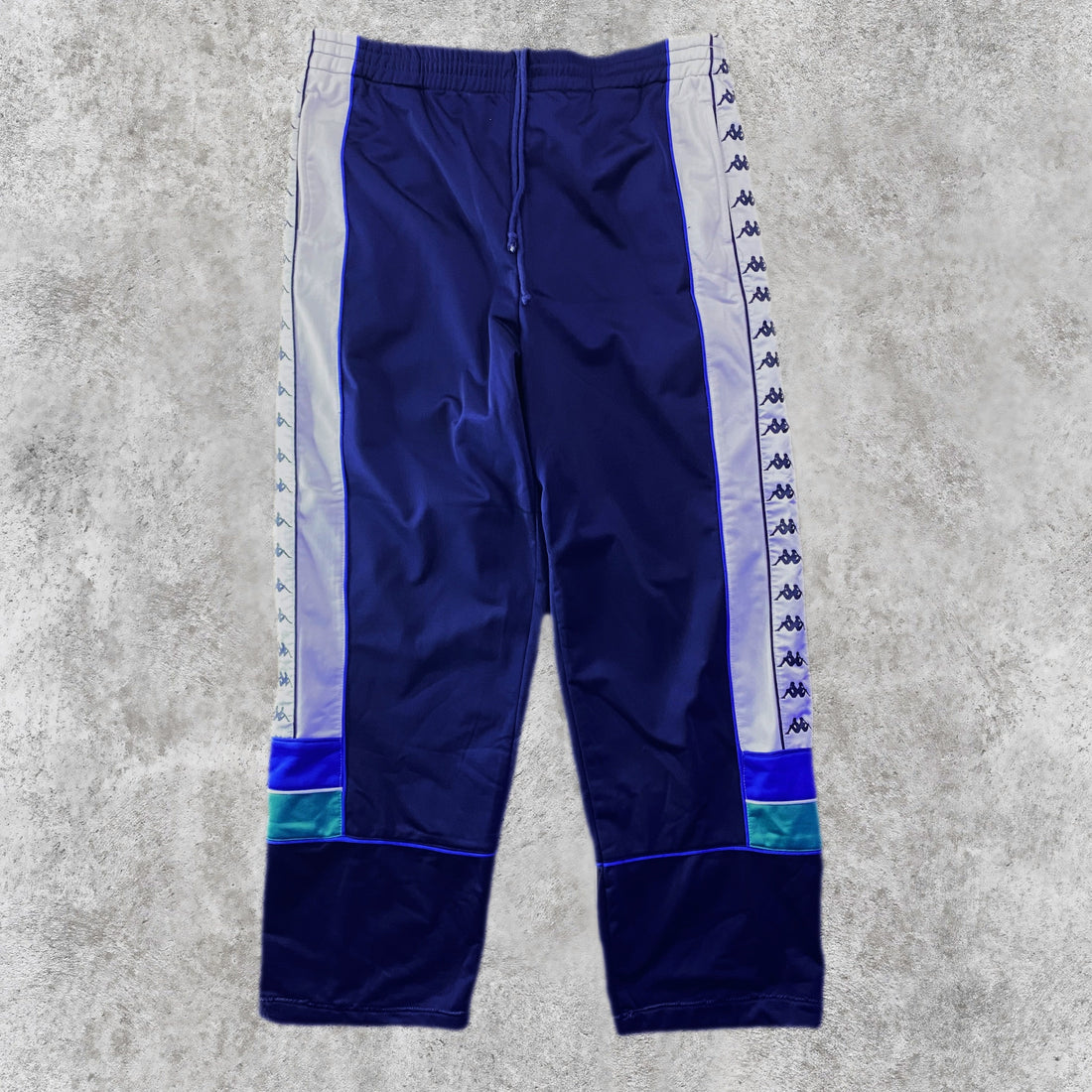 Pantalón Chándal Kappa Banda Omini Paneles Azul Marino
