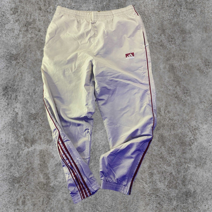 Pantalón adidas Vintage Cortavientos Tres Bandas Granate Gris