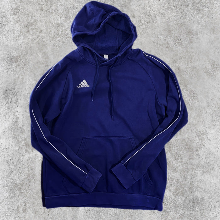 Sudadera Capucha adidas Azul Marino Logo Bordado