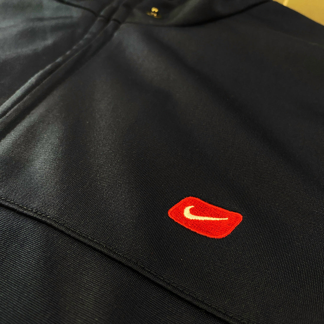 Chaqueta Chándal Nike Vintage Swoosh Bordado Azul Marino