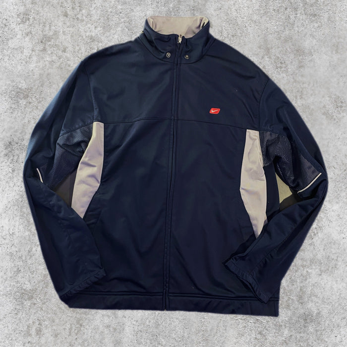 Chaqueta Chándal Nike Vintage Swoosh Bordado Azul Marino