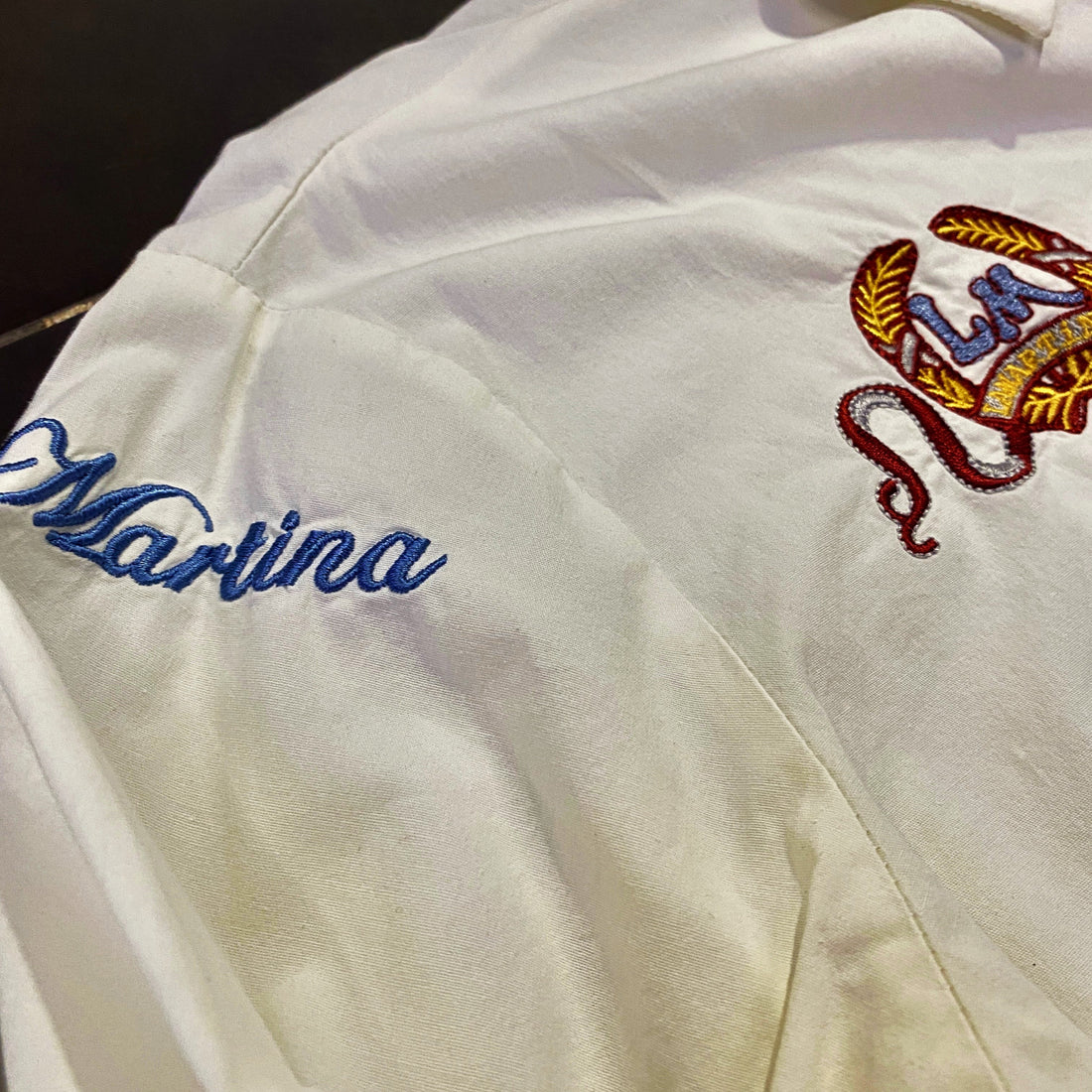 Camisa La Martina Blanca Bordada