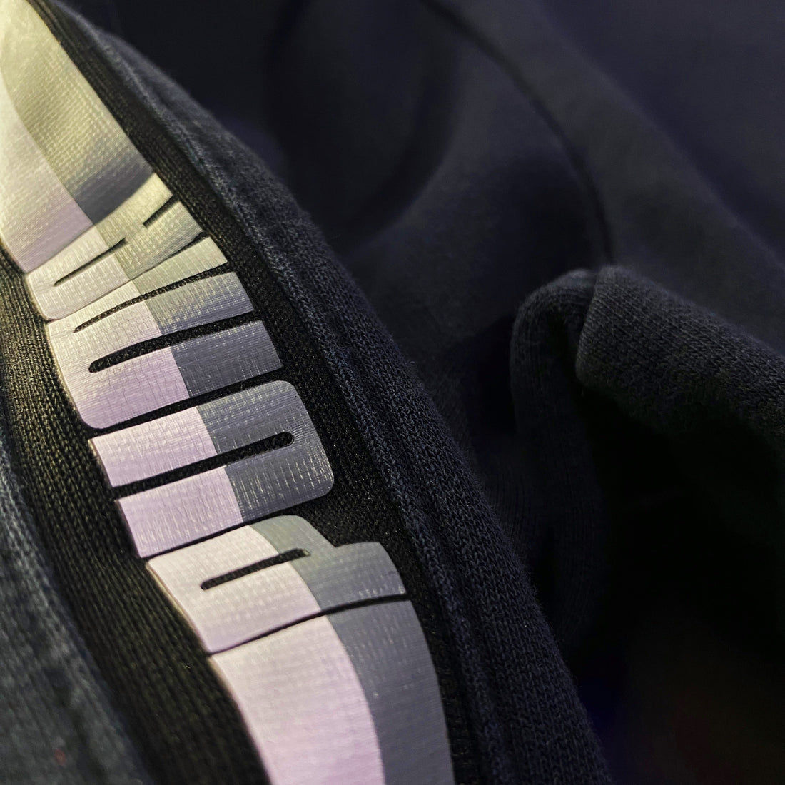 Sudadera Capucha Puma Logo Grande Cinta Azul Marino