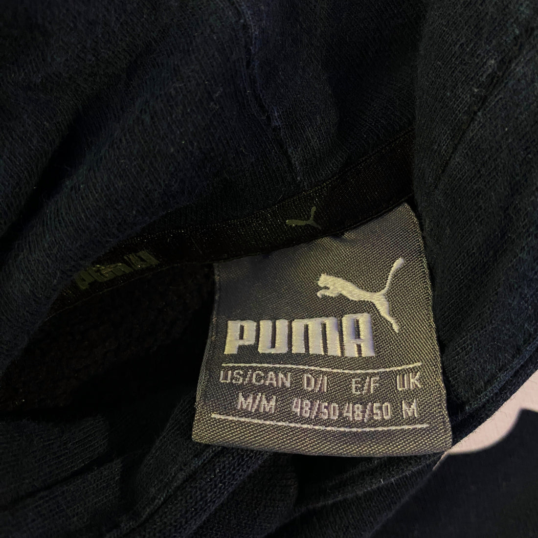 Sudadera Capucha Puma Logo Grande Cinta Azul Marino