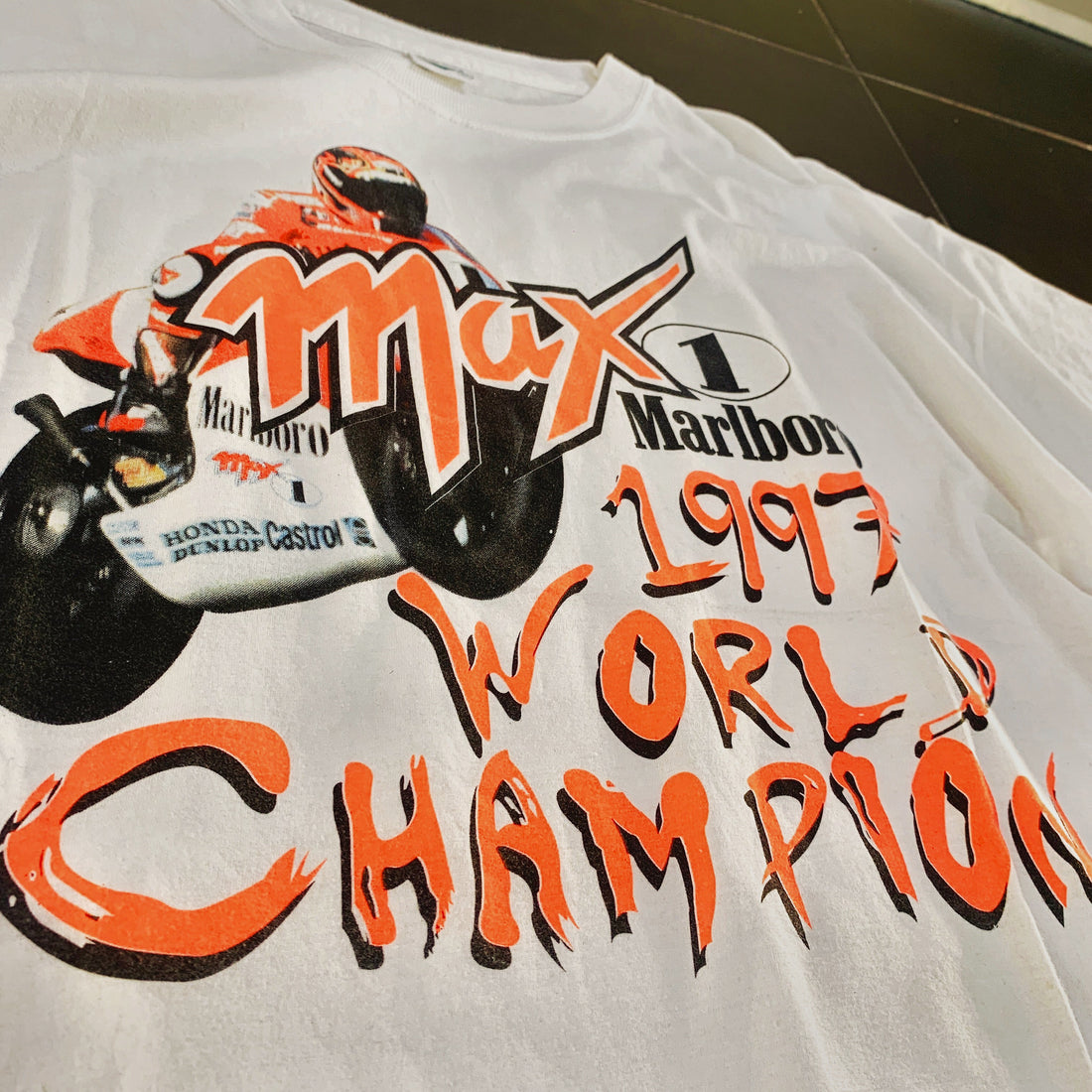 Camiseta Vintage Max Biaggi "1997 World Champion" Marlboro
