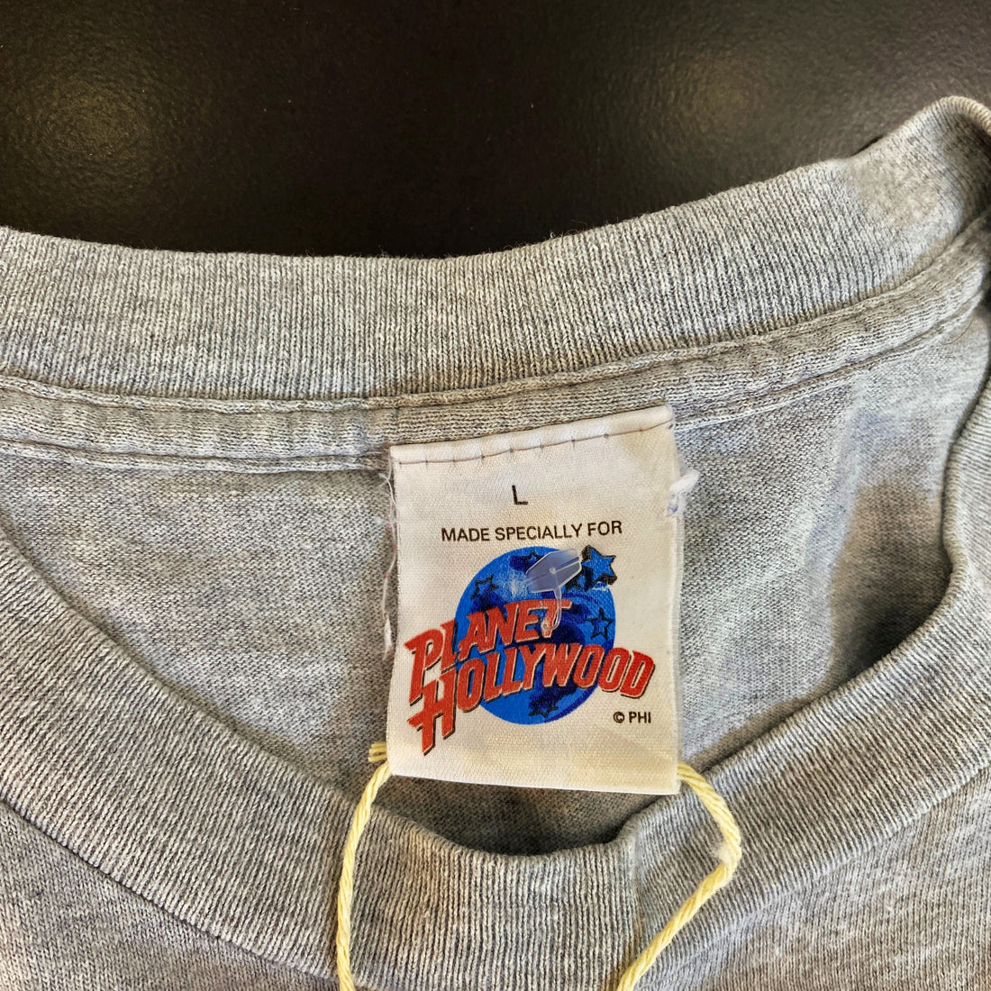 Camiseta Vintage Planet Hollywood Gris Melange