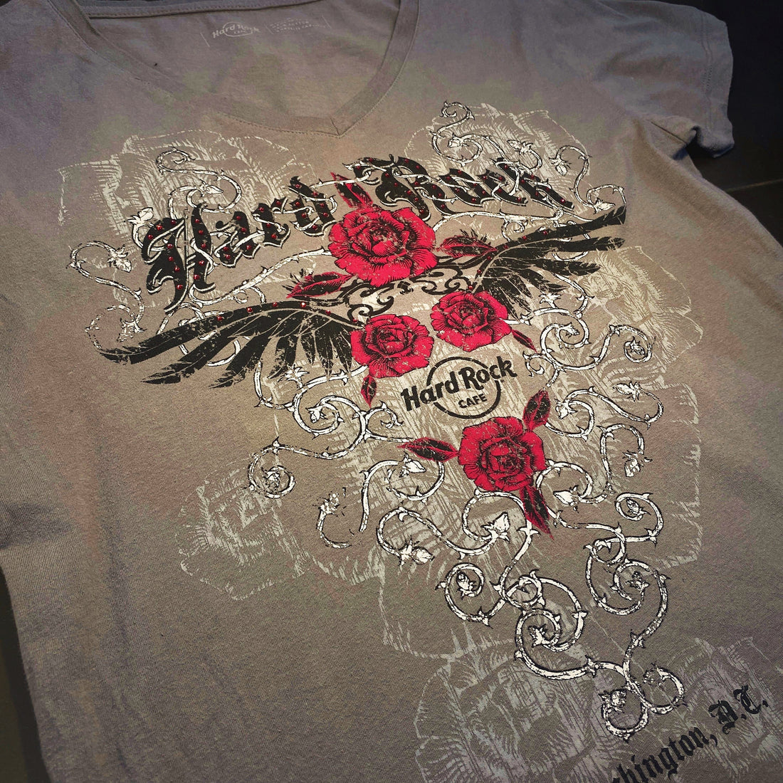 Camiseta Hard Rock Cafe Washington D.C. Gris