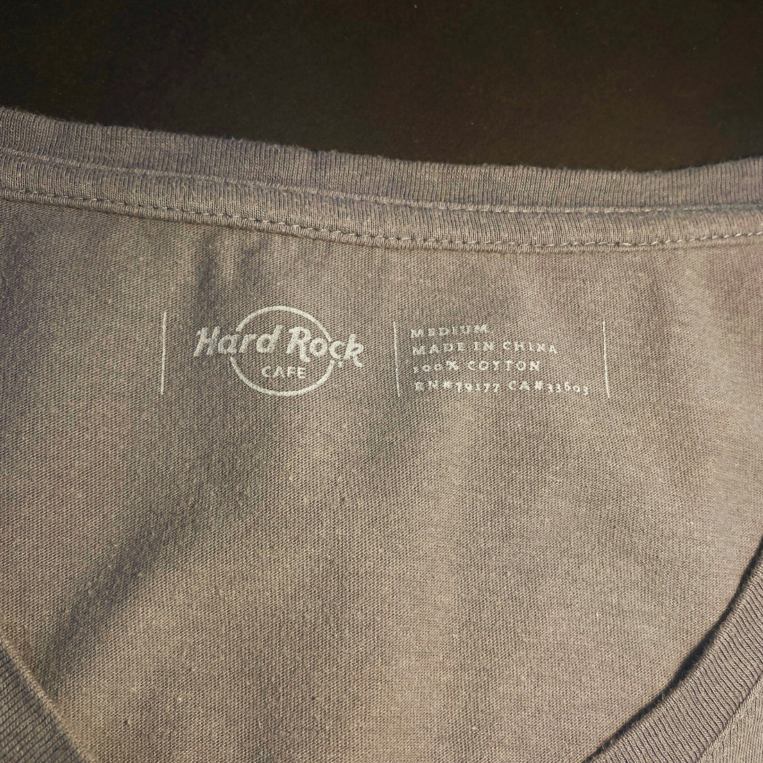 Camiseta Hard Rock Cafe Washington D.C. Gris