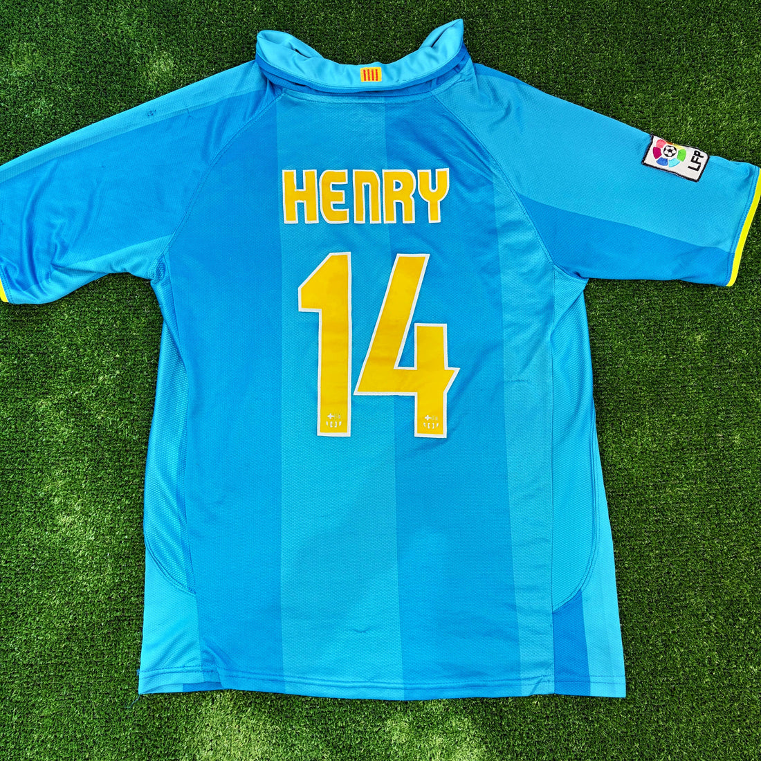 Camiseta De Thierry Henry #14 FC Barcelona 2007-2008 50 Aniversario