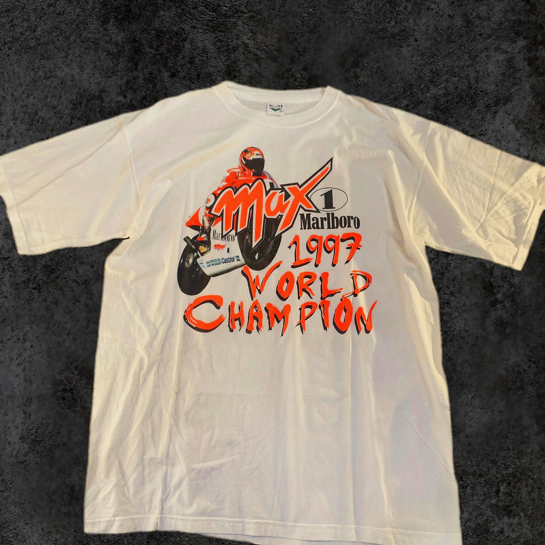 Camiseta Vintage Max Biaggi "1997 World Champion" Marlboro