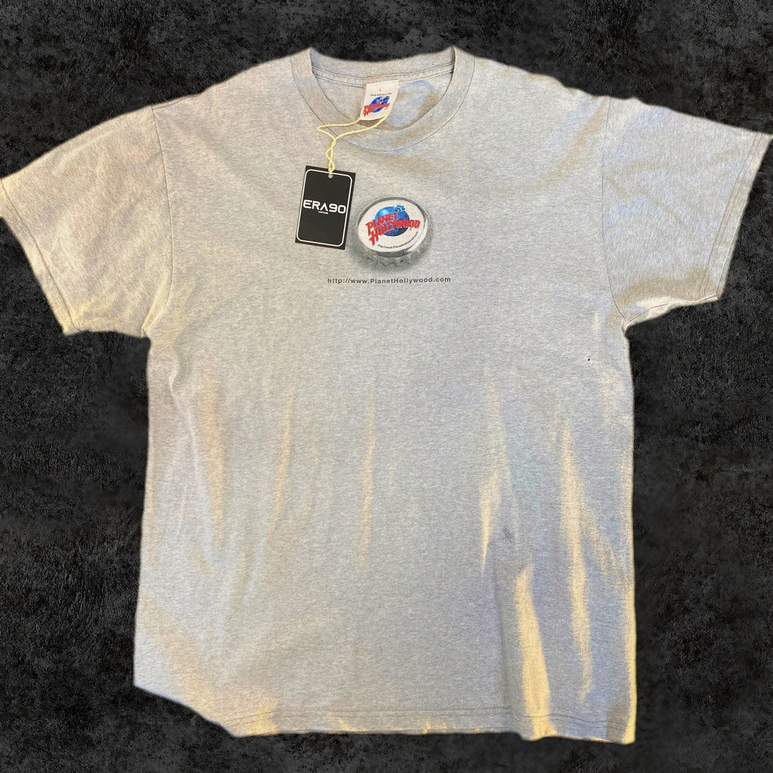 Camiseta Vintage Planet Hollywood Gris Melange