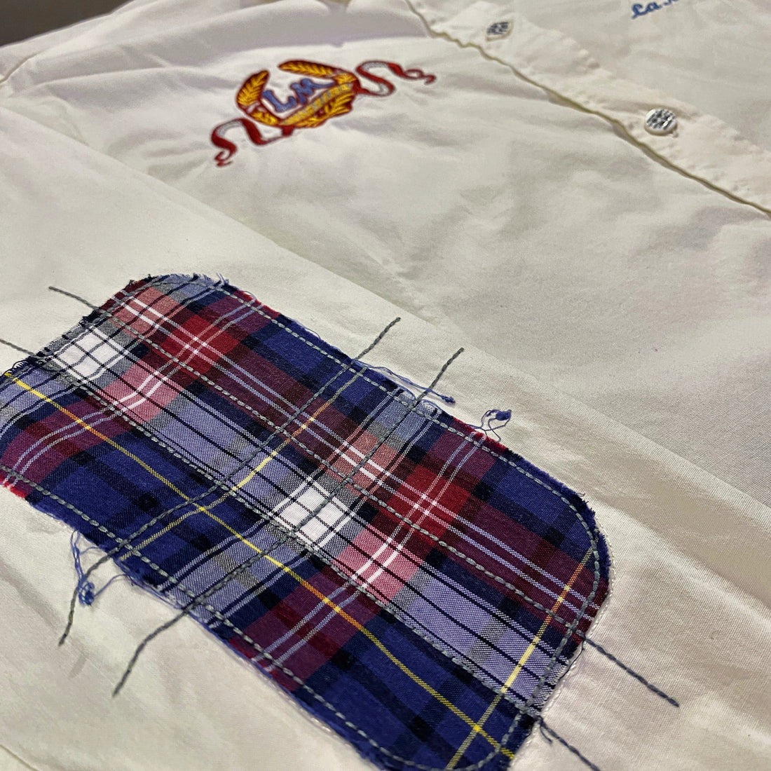 Camisa La Martina Blanca Bordada