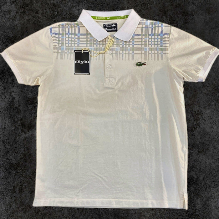 Polo Lacoste Sport Blanco Cuadros