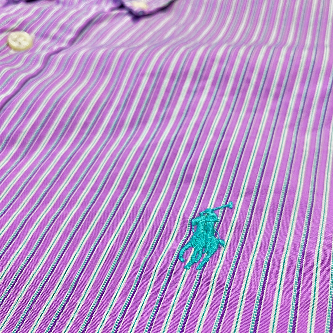 Camisa Ralph Lauren Rayas Lila