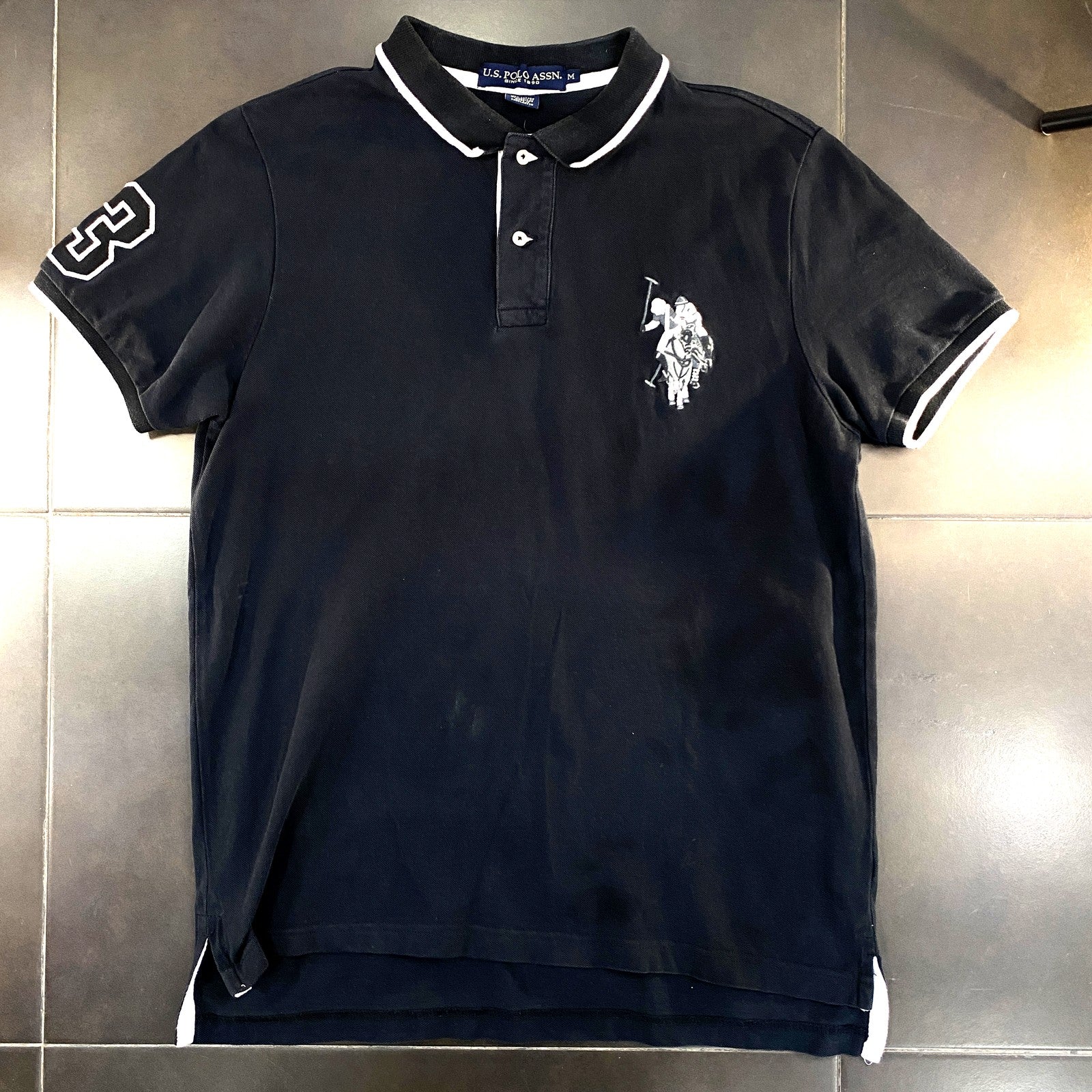 Polo US Polo Assn negro - frontal