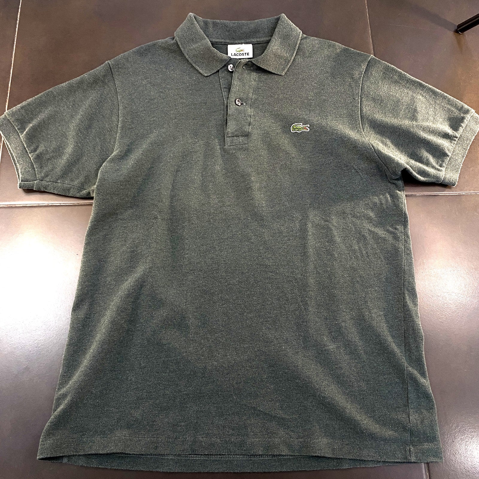 Polo Lacoste Verde Oscuro Clásico