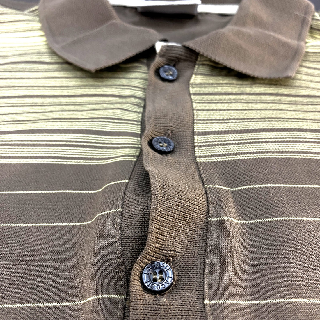 Polo Lacoste Marrón de Rayas