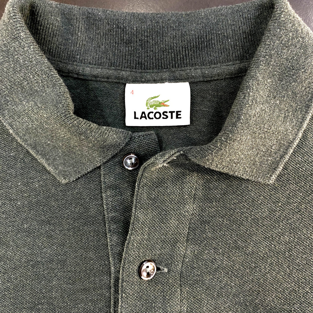 Polo Lacoste Verde Oscuro Clásico