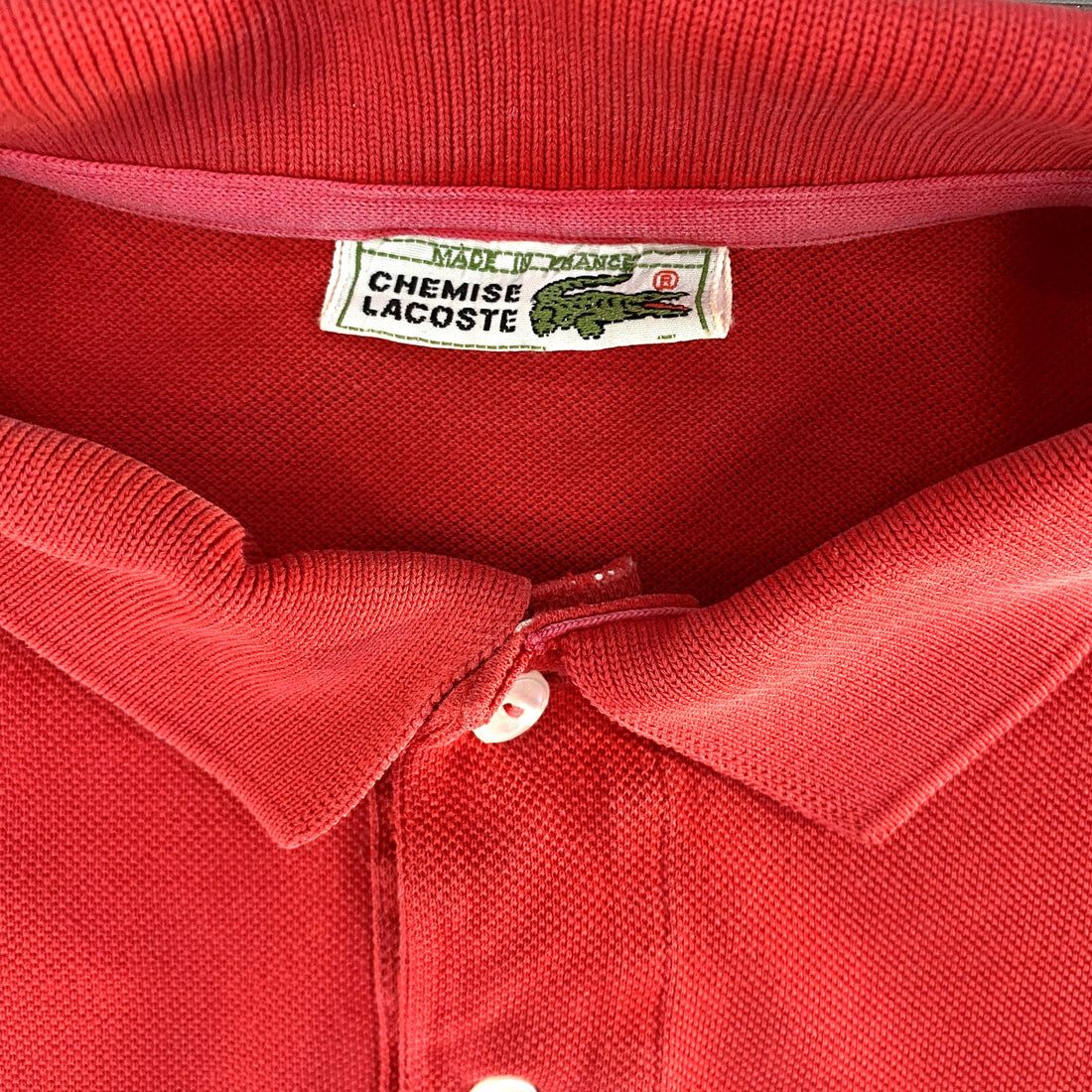 Polo Lacoste - etiqueta Made in France