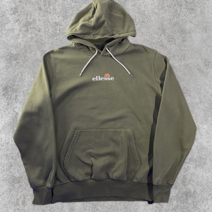 Sudadera Capucha Ellesse Logo Central Verde Militar