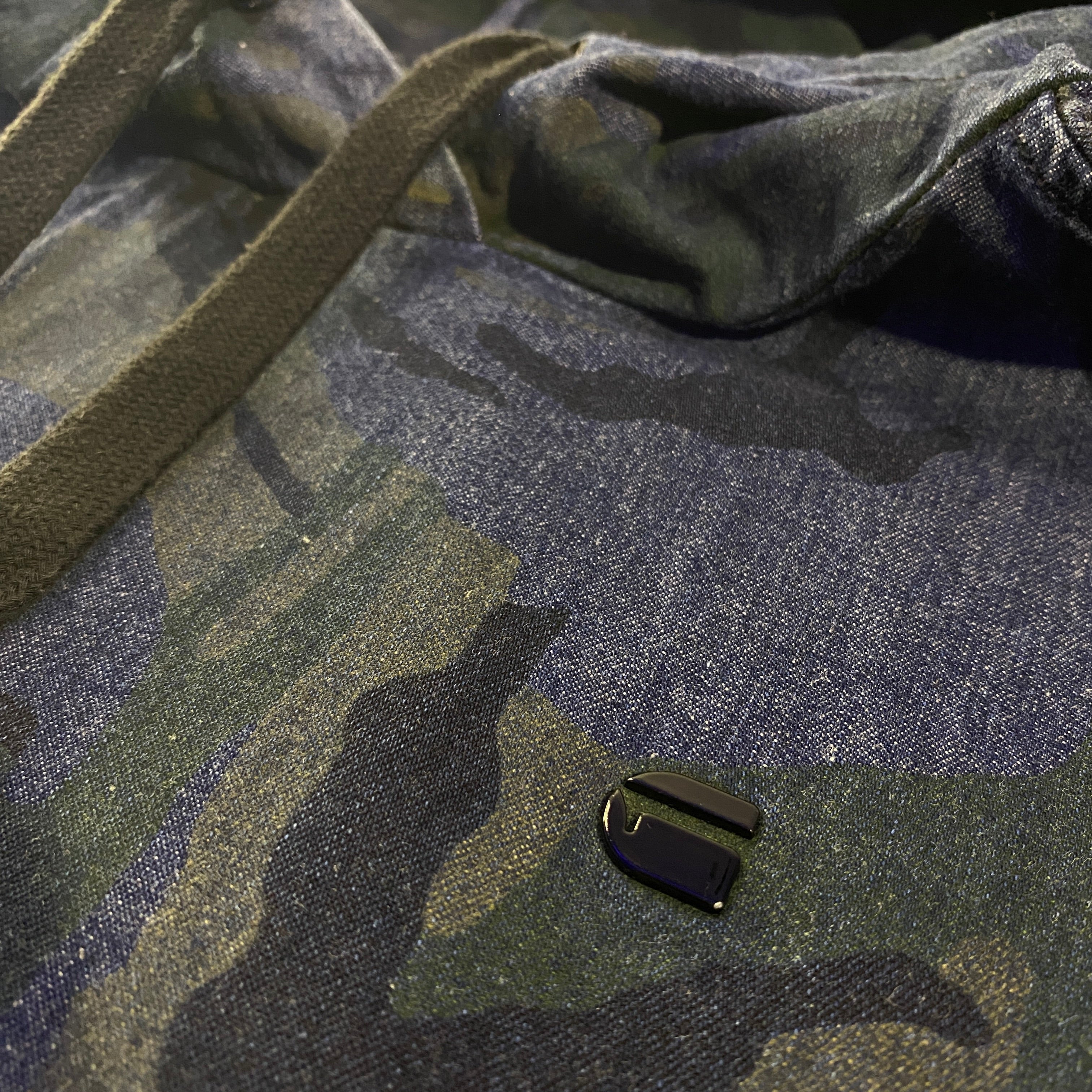 Sudadera Capucha G-Star RAW Camuflaje Denim Azul