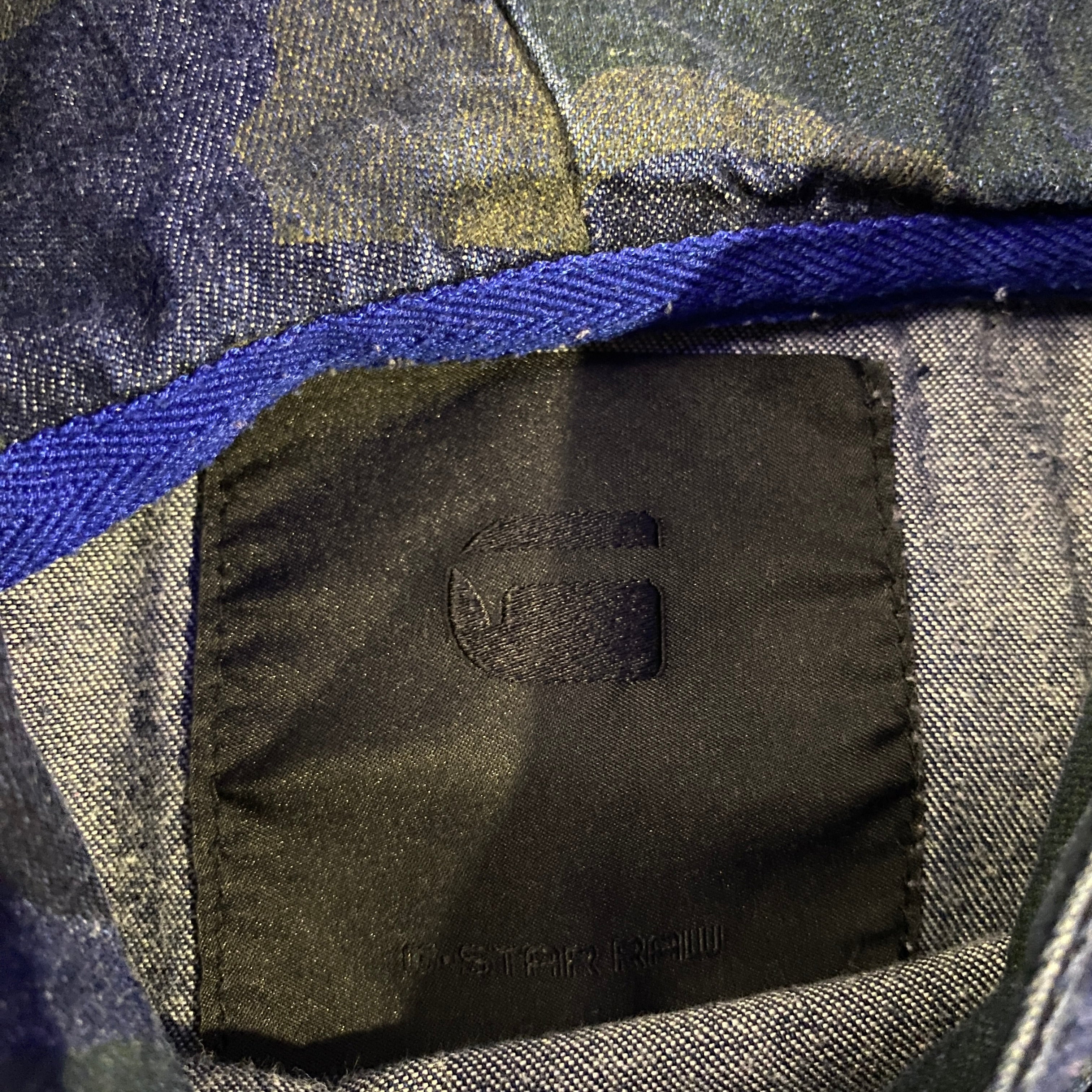 Sudadera Capucha G-Star RAW Camuflaje Denim Azul