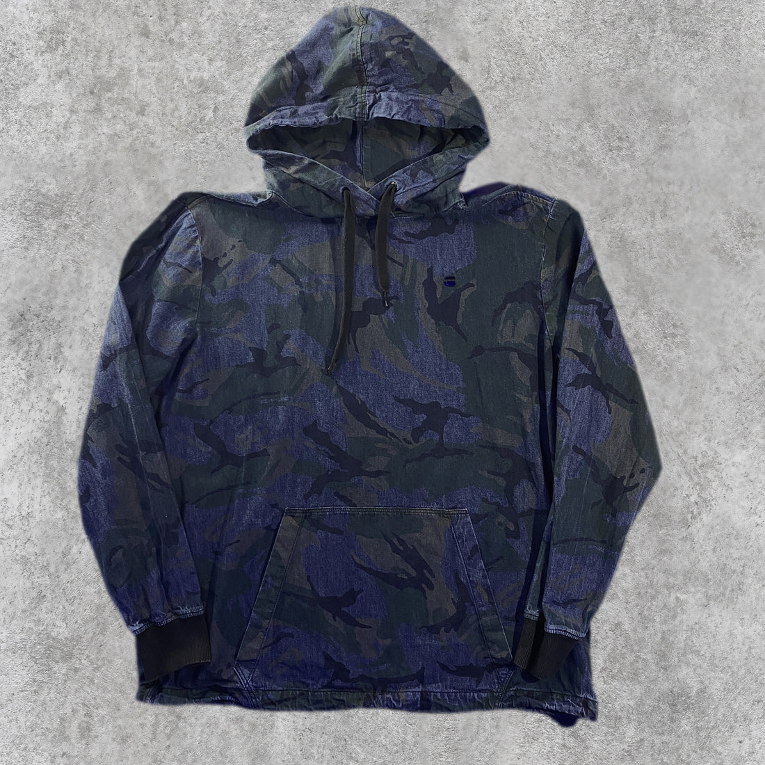 Sudadera G-Star RAW con Capucha Camuflaje Azul