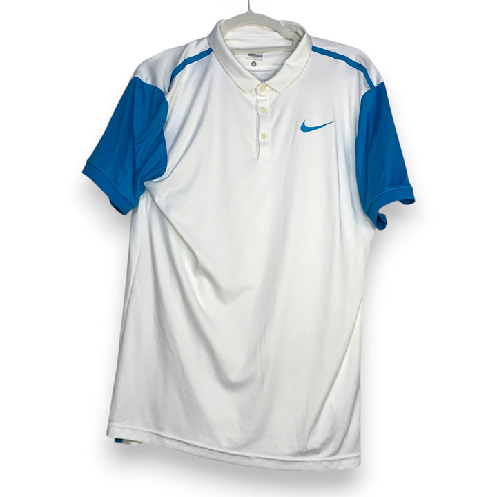 POLO NIKE BLANCO CON AZUL TALLA M