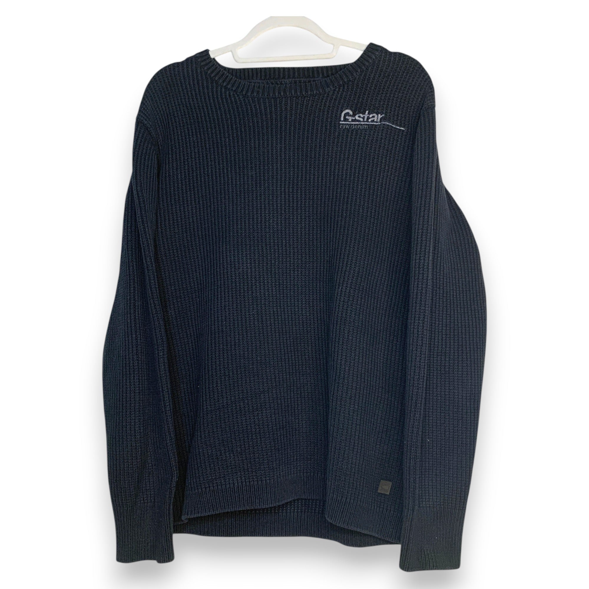 JERSEY G-STAR RAW NEGRO "HEAVY KNIT" TALLA XXL