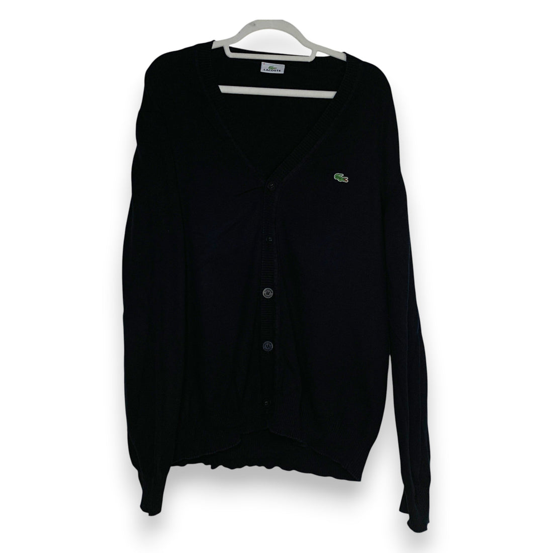 CARDIGAN LACOSTE NEGRO TALLA M