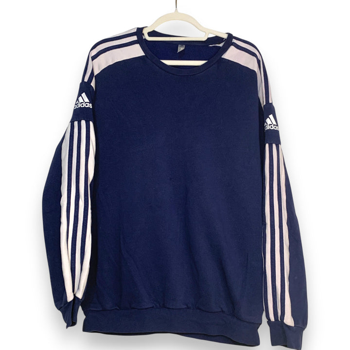 SUDADERA ADIDAS NAVY & WHITE TALLA XL