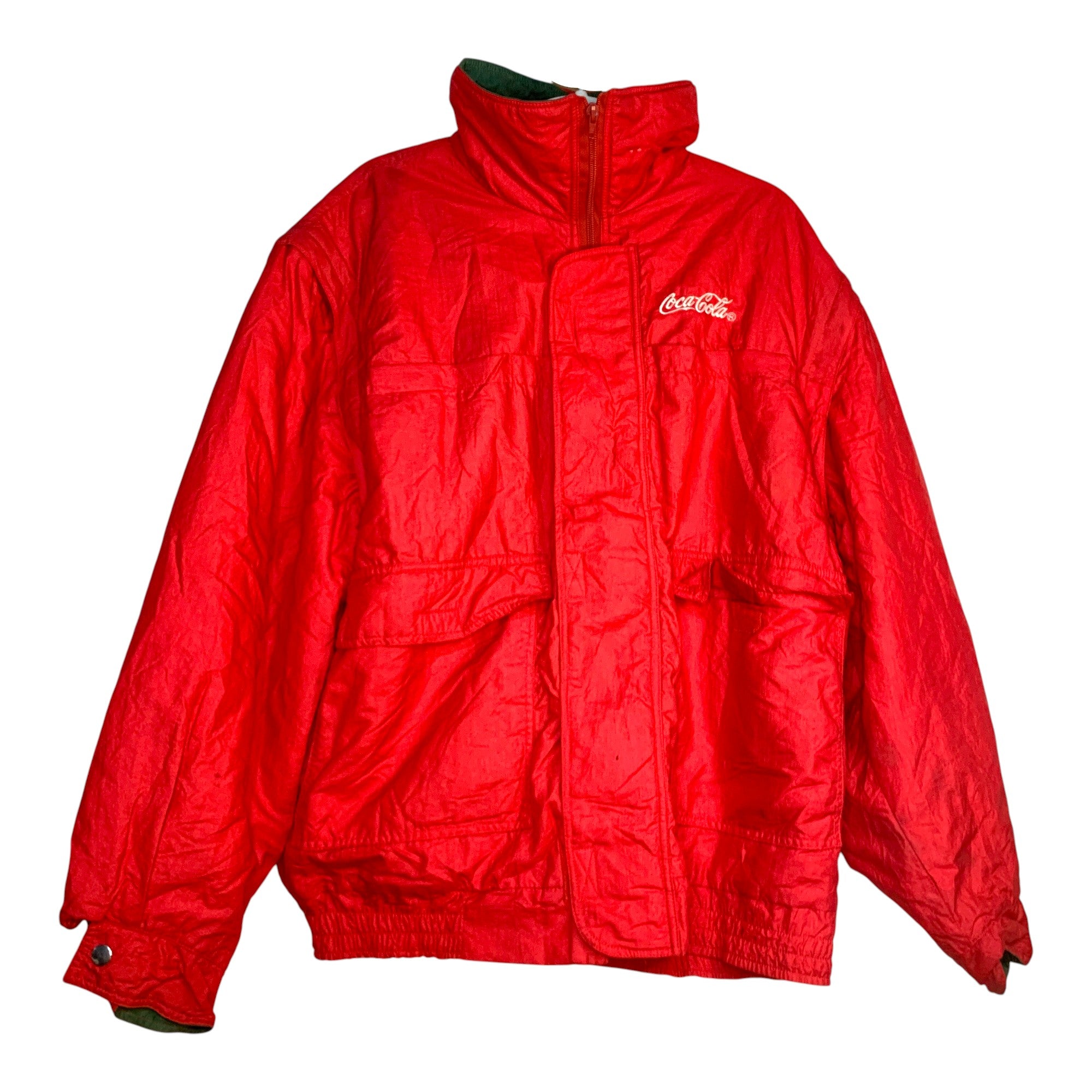 CHAQUETA COCA-COLA ROJO CON VERDE