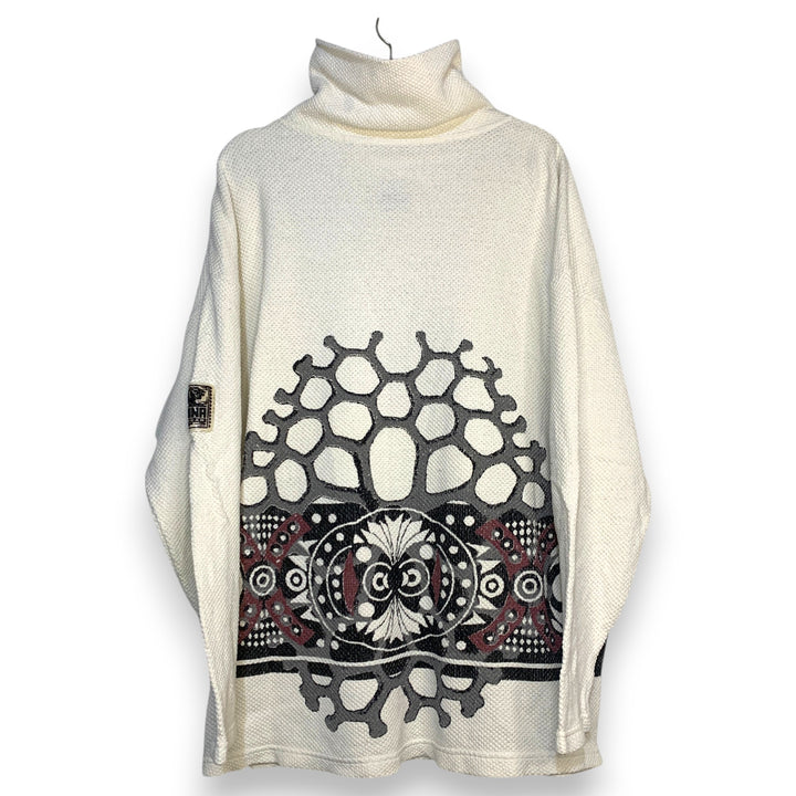 JERSEY JAGUAR LIFE WEAR MANDALA TURTLE NECK BEIGE TALLA L