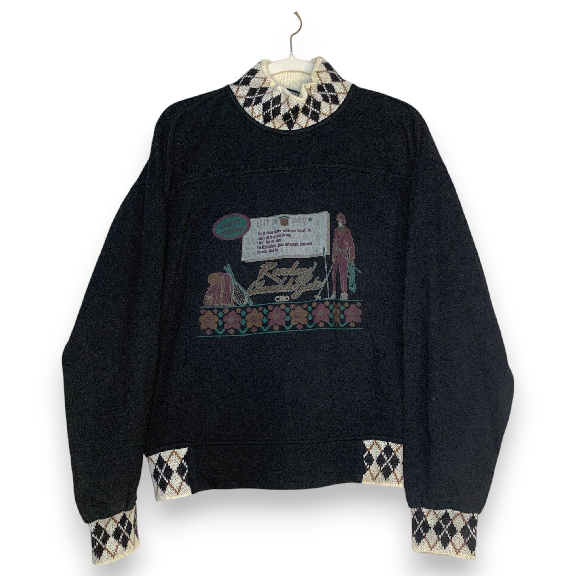 SUDADERA NORTH ALASKA REACHING CHANDALABU GATE BLACK TALLA L