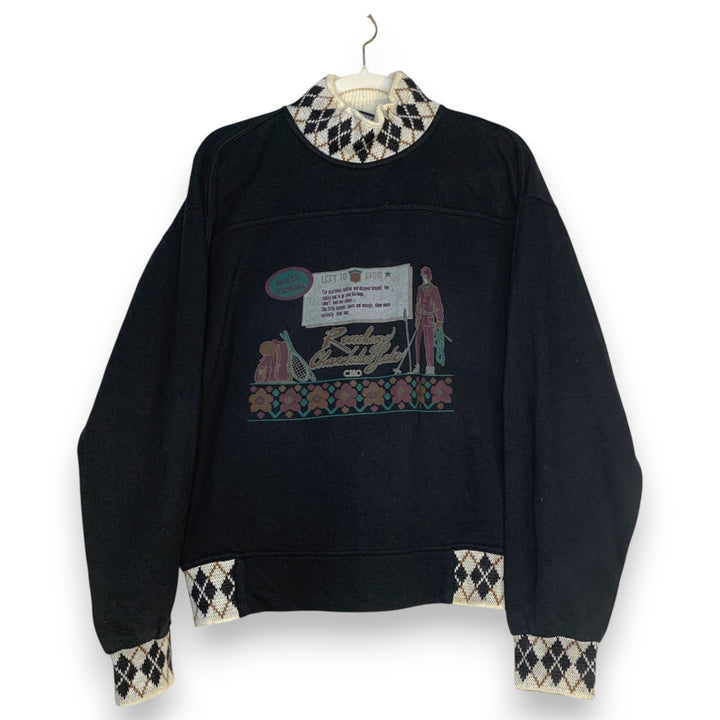 SUDADERA NORTH ALASKA REACHING CHANDALABU GATE BLACK TALLA L