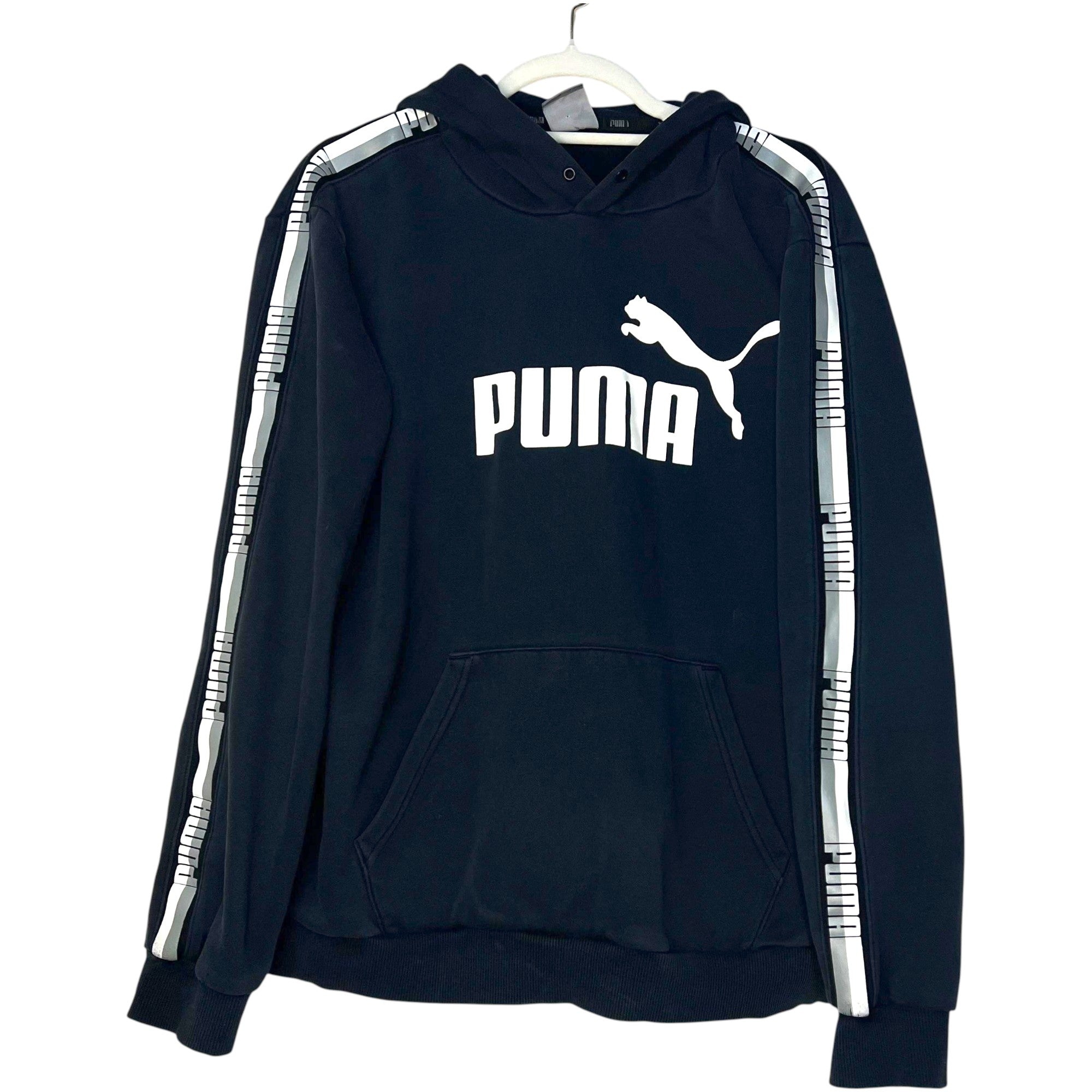 SUDADERA CON CAPUCHA PUMA NEGRO