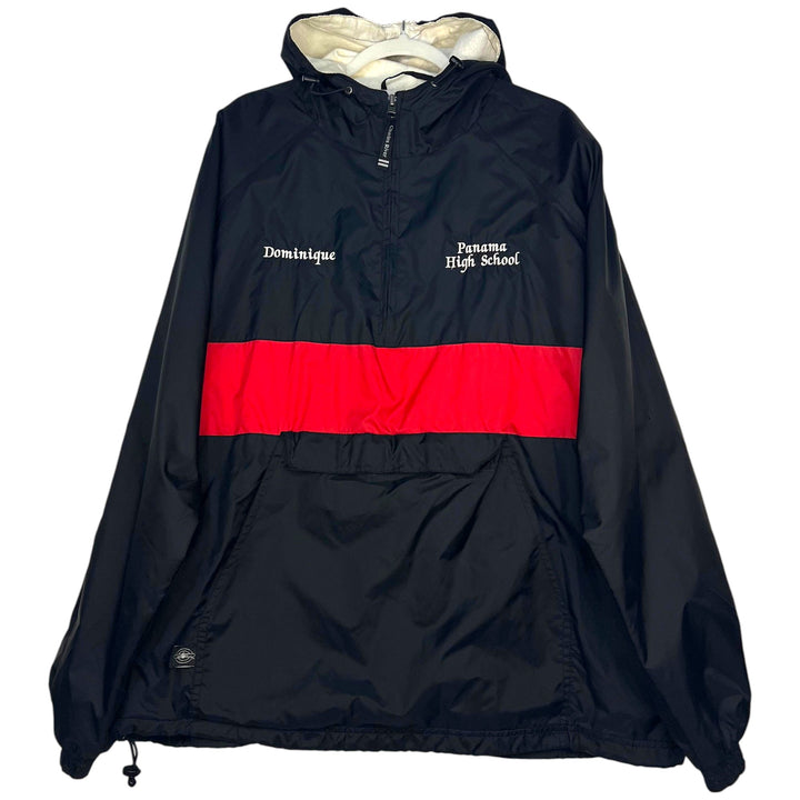 CHAQUETA CORTAVIENTOS CHARLES RIVER NEGRA PERSONALIZADA "COLORGUARD"