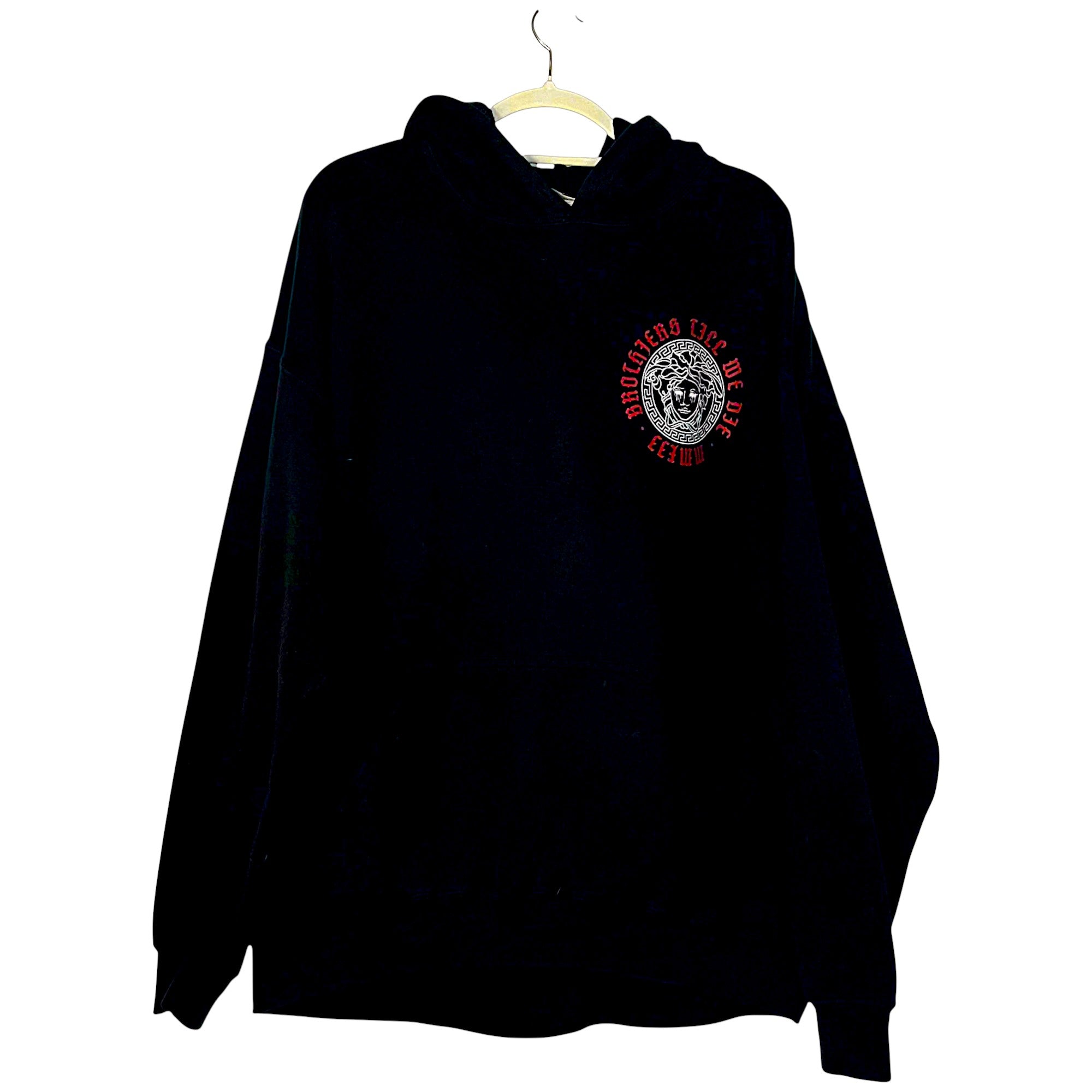 SUDADERA CON CAPUCHA VERSACE STYLE "BROTHERS DIE MEDUSA" OVERSIZE