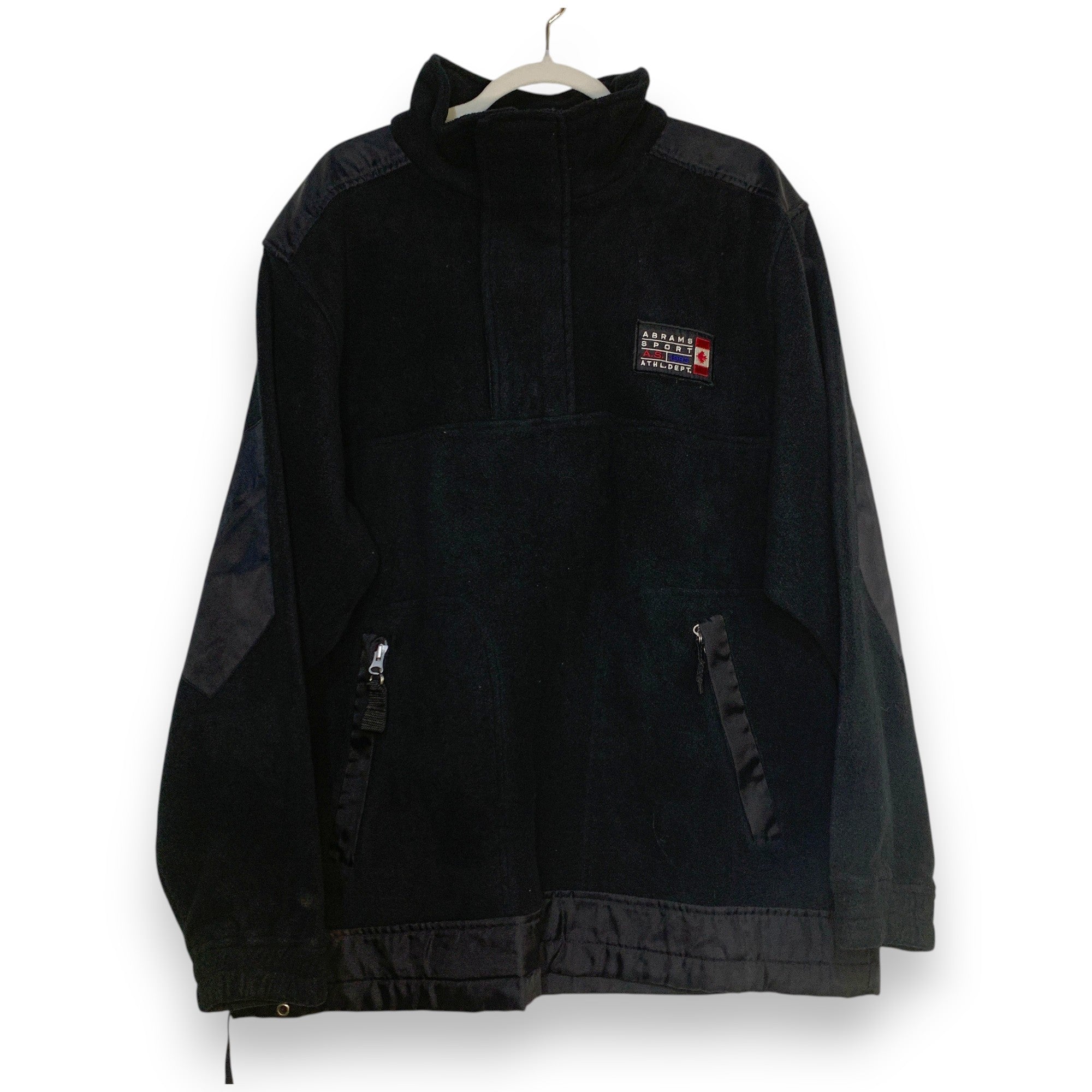 CHAMARRA ABRAMS SPORT FLEECE 1/4 ZIP NEGRO TALLA M